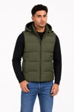 G001 MENS GILET OLIVE - Image 2