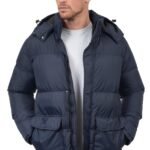 V336 VCODE ΜΠΟΥΦΑΝ PUFFER  NAVY  ΦΟΥΣΚΩΤΟ ΜΠΛΕ