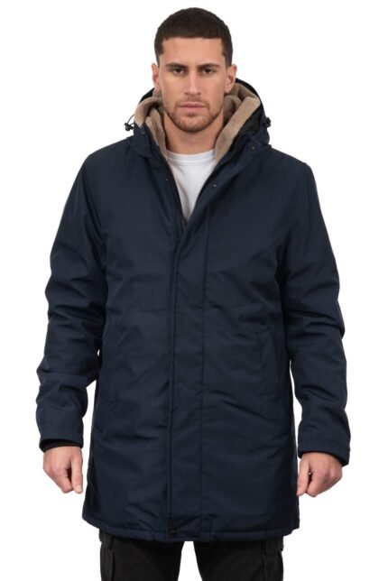 V370-NAVY - ΑΝΔΡΙΚΟ ΠΑΡΚΑ ΜΠΛΕ