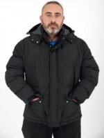 VAINAS V24 PLUS SIZE ΑΝΤΡΙΚΟ ΜΠΟΥΦΑΝ ΦΟΥΣΚΩΤΟ ΜΑΥΡΟ
