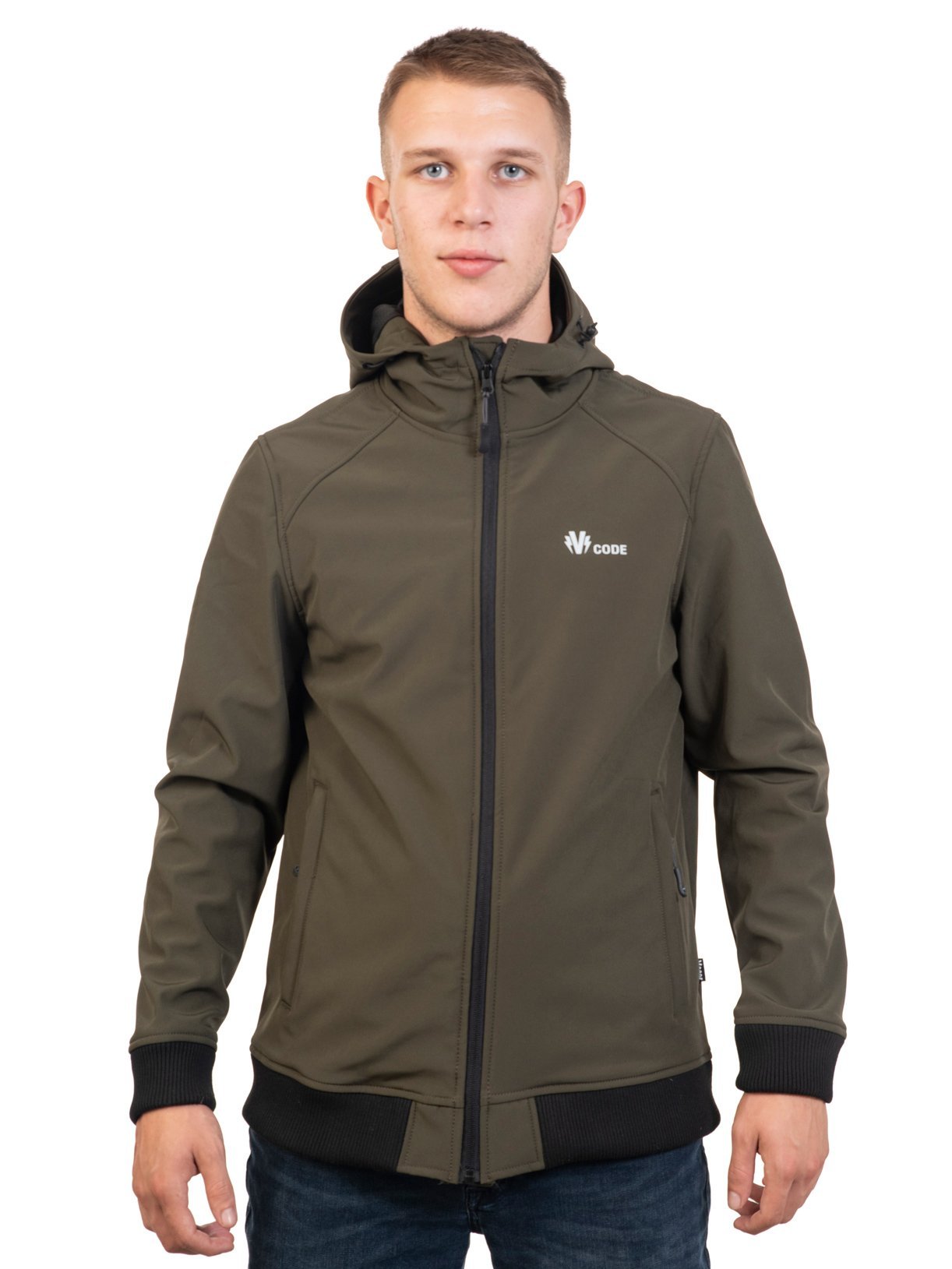 TONY5732Adaxion-ok- NEOPREN BOMBER JACKET OLIVE VCODE ΑΝΤΡΙΚΟ ΤΖΑΚΕΤ ΛΑΔΙ - Image 1