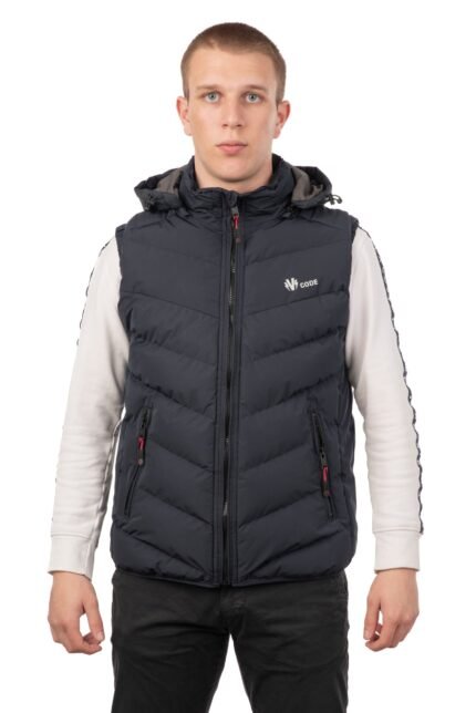 G325 NAVY GILLET VCODE-ΑΝΔΡΙΚΟ ΑΜΑΝΙΚΟ ΜΠΛΕ