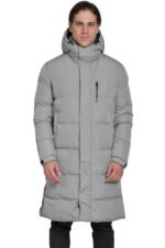 VCODE V207 GREY - ΑΝΔΡΙΚΟ ΜΑΚΡΥ  ΜΠΟΥΦΑΝ ΓΚΡΙ - Image 2