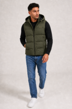 G001 MENS GILET OLIVE - Image 5