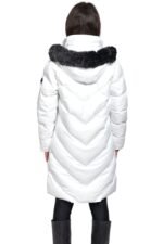 VAINAS V102 WHITE - ΓΥΝΑΙΚΕΙΟ ΜΠΟΥΦΑΝ ΜΑΚΡΥ ΛΕΥΚΟ - Image 6