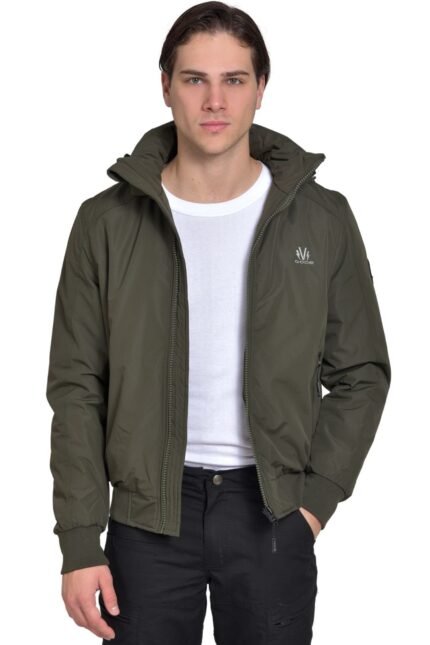 VCODE V21 OLIVE - ΑΝΔΡΙΚΟ ΜΠΟΥΦΑΝ ΛΑΔΙ