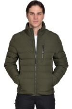 VCODE V36 OLIVE  - ΑΝΔΡΙΚΟ ΤΖΑΚΕΤ ΛΑΔΙ