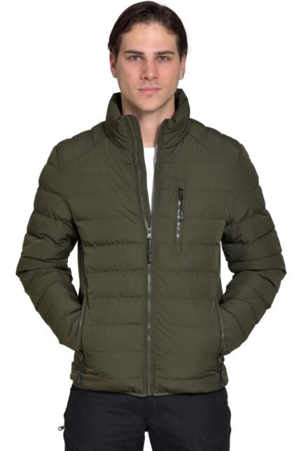 VCODE V36 OLIVE - ΑΝΔΡΙΚΟ ΤΖΑΚΕΤ ΛΑΔΙ