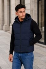 G001 MENS GILET NAVY - Image 6