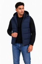 G001 MENS GILET NAVY - Image 2